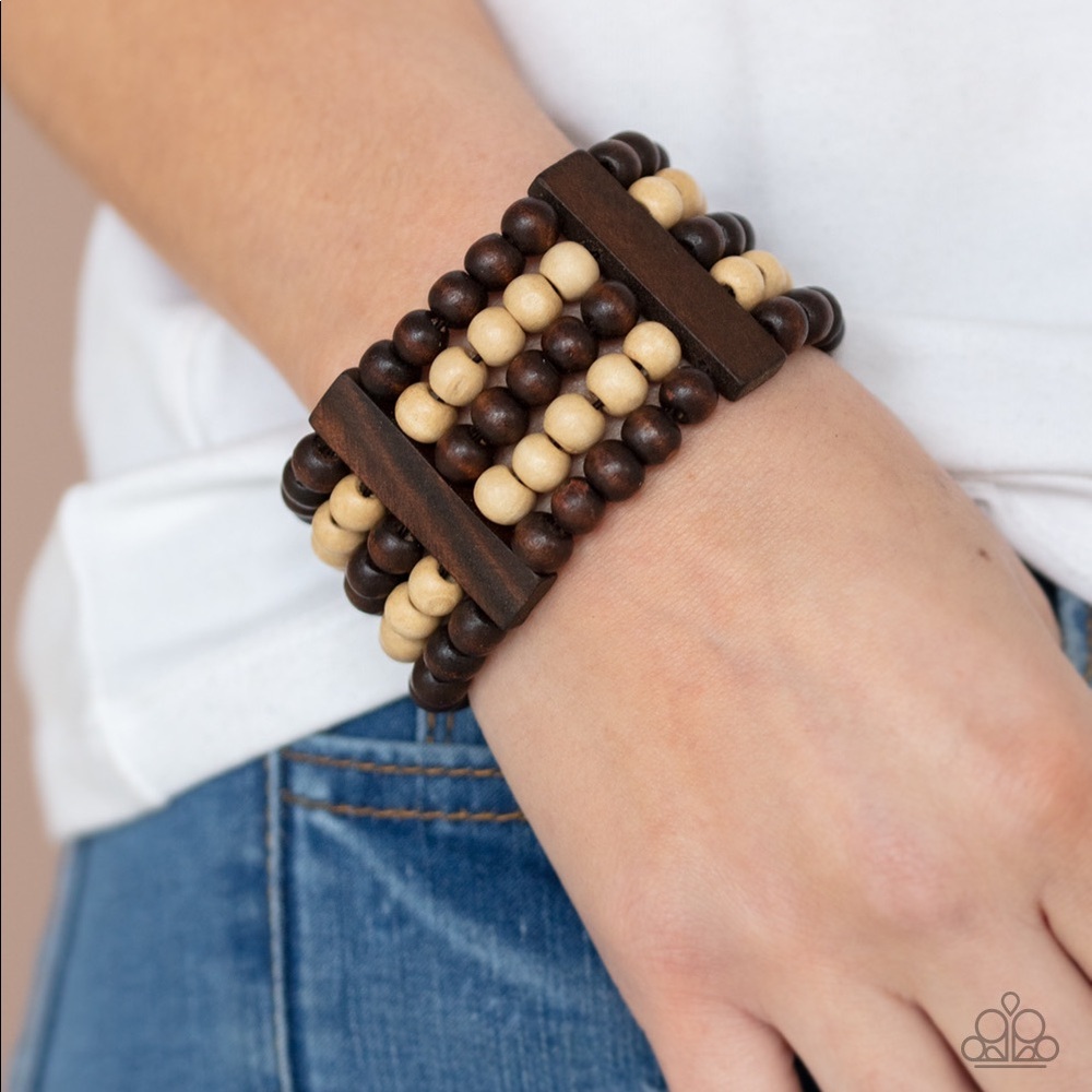 Brown Wood Bracelet